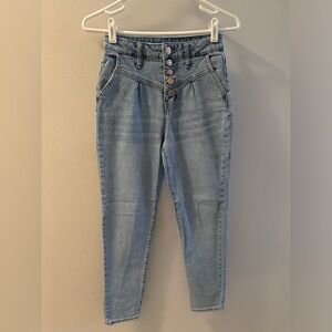 Wild Fable High Rise Pleated Button Fly Jeans